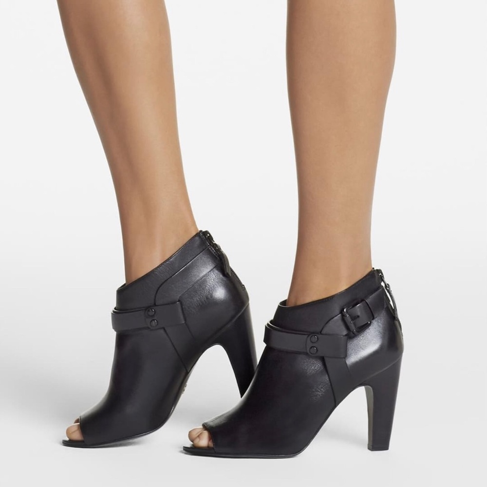 VC Signature Nicolette Peep Toe Ankle Booties